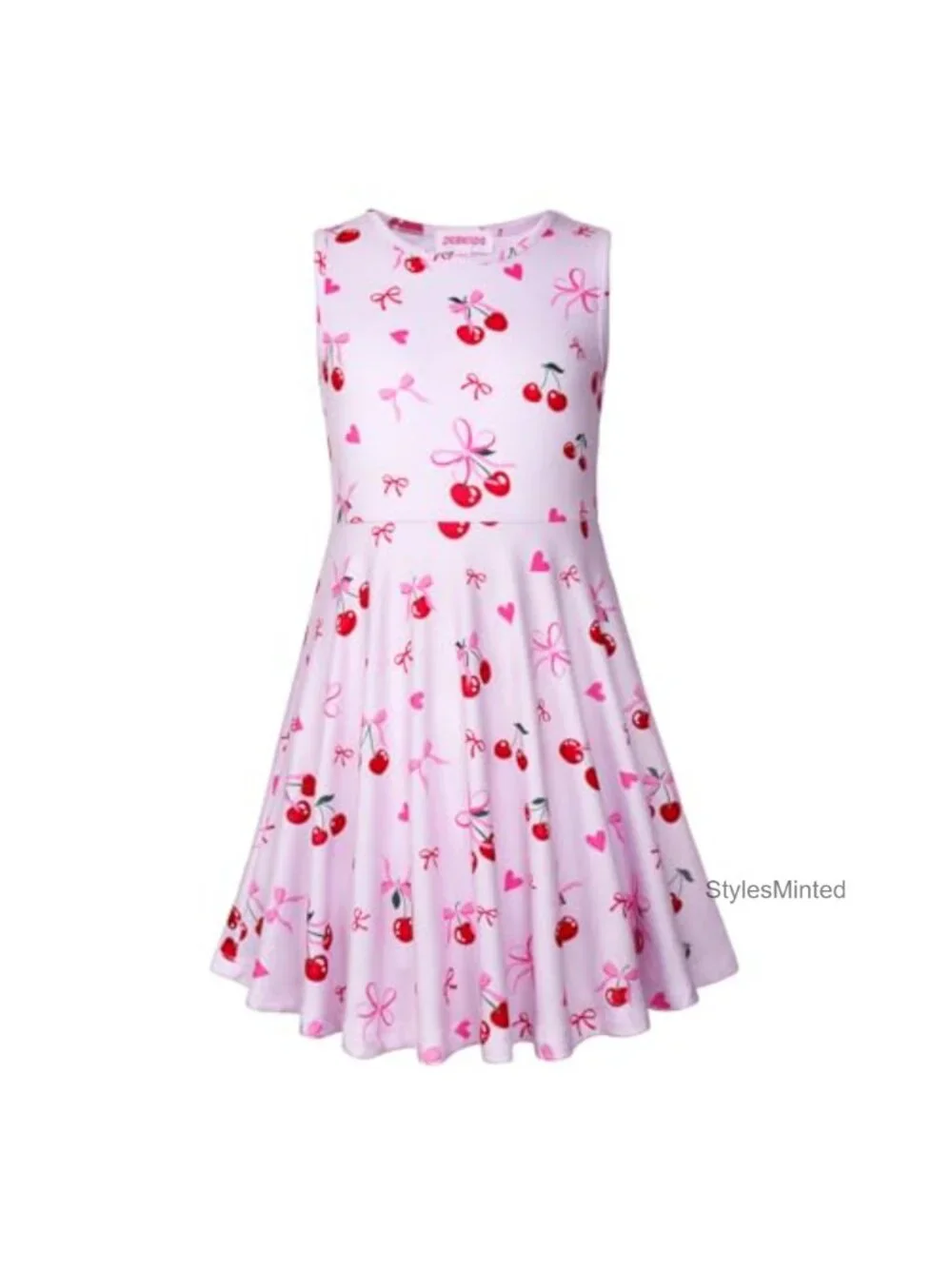 Little Girls Unicorn Dress Sleeveless Casual Twirl Dress Sundress